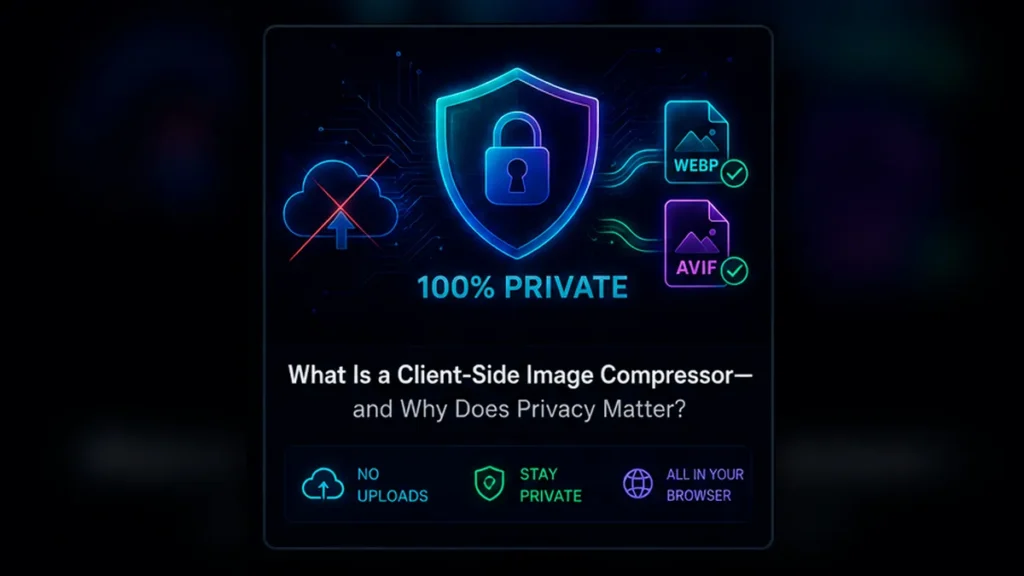 Private client-side image compressor that processes files in the browser
