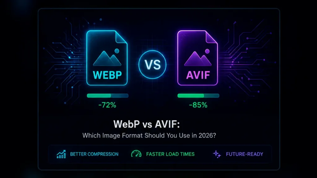 WebP vs AVIF comparison for website image optimization